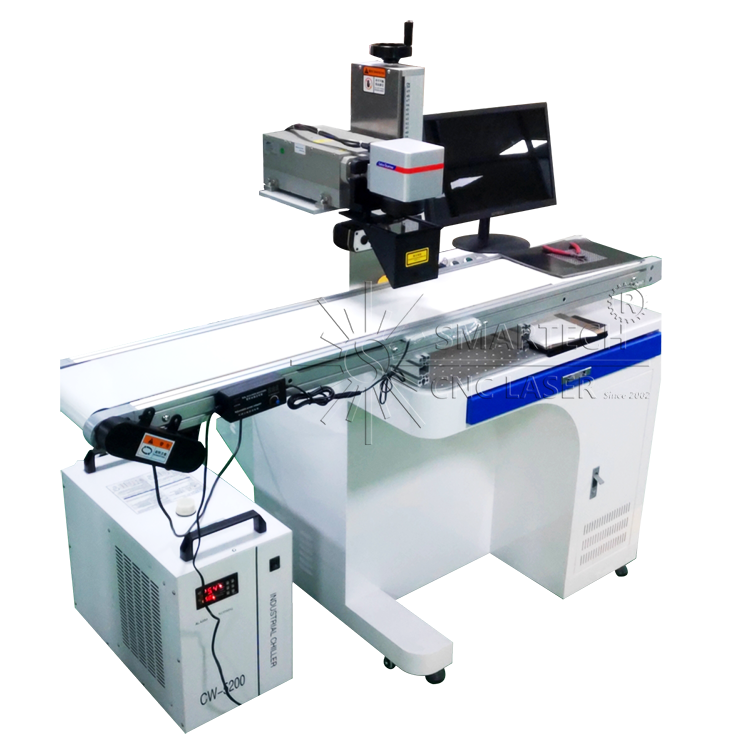 Máquina de marcado láser UV con cámara CCD, identificación y posicionamiento automático para piezas ultrapequeñas y marcado de letras