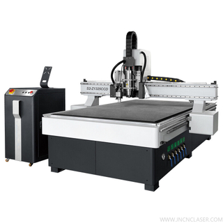 Cortador de cama plana con enrutador CNC 1325 de 51' x 98' con cámara CCD para máquina cortadora de cuchillos oscilantes de madera acrílica KT de PVC