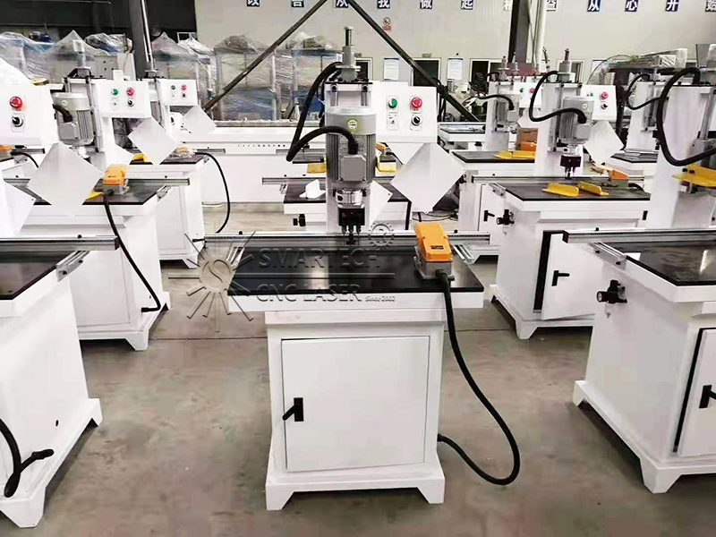 Perforadora de agujeros de bisagra de máquina perforadora de una sola fila para gabinetes de muebles