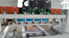 Patas de muebles para hacer enrutador de madera Cnc, husillos múltiples, 1530, cuarto eje giratorio con 8 cabezales, máquina enrutadora CNC para carpintería 3D
