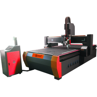 Combinaciones de enrutador cnc con sistema de registro de cámara ccd/cabezales de cuchilla oscilantes de 4x8 pies