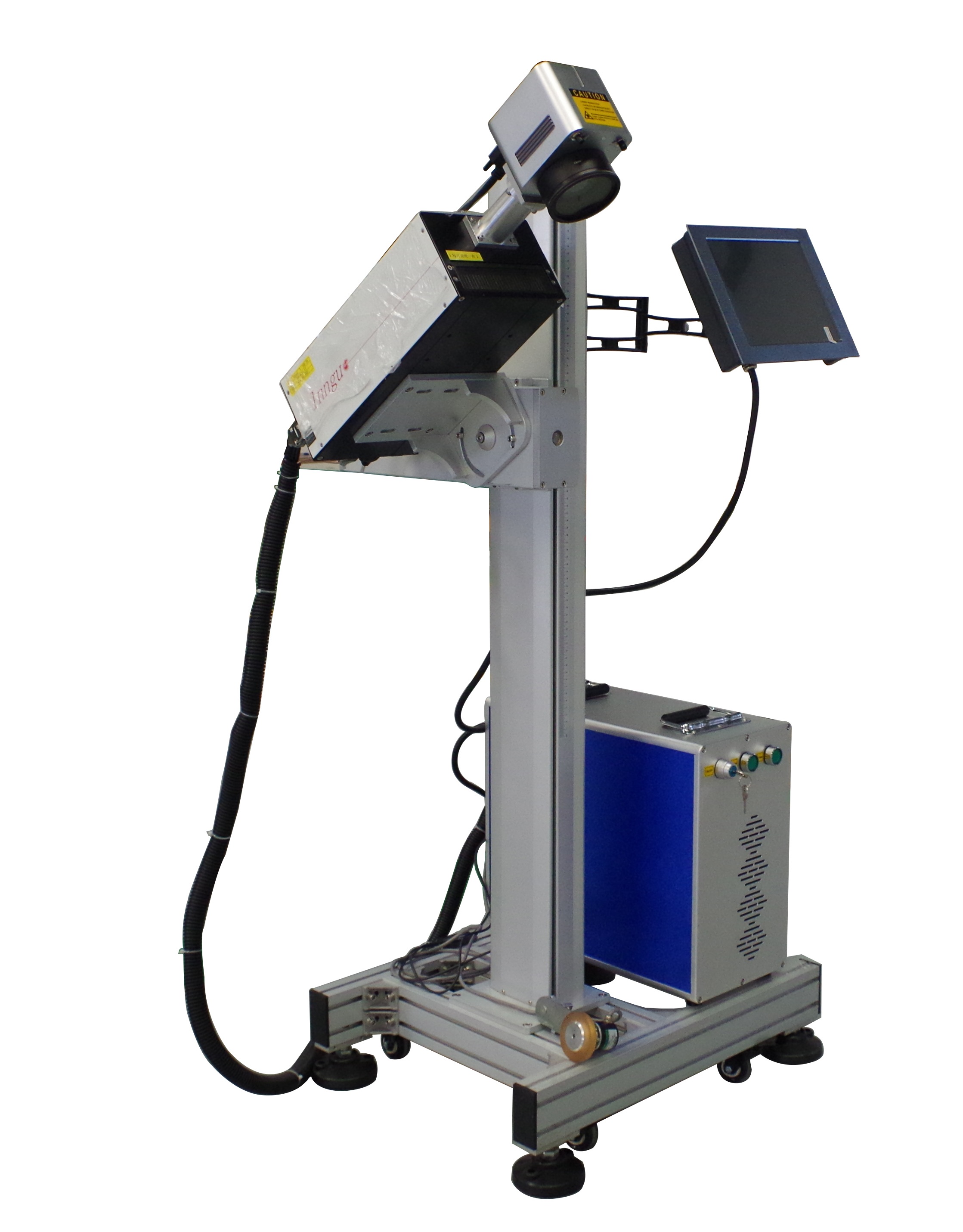 Máquina de marcado láser UV 3W/5W con sistema de alimentación automática para piezas ultrapequeñas y marcado de plástico de botellas de vidrio