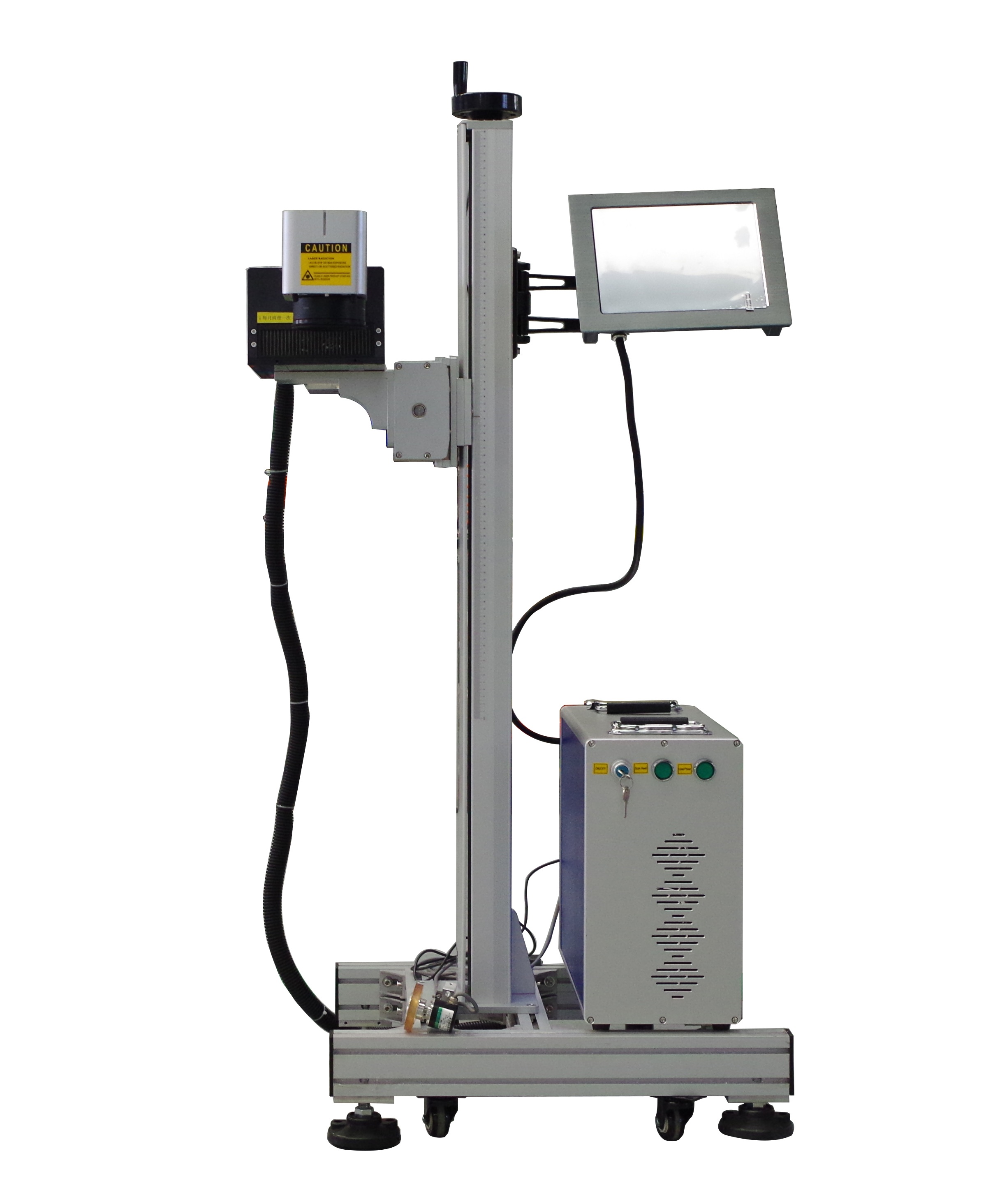 Máquina de marcado láser UV 3W/5W con sistema de alimentación automática para piezas ultrapequeñas y marcado de plástico de botellas de vidrio