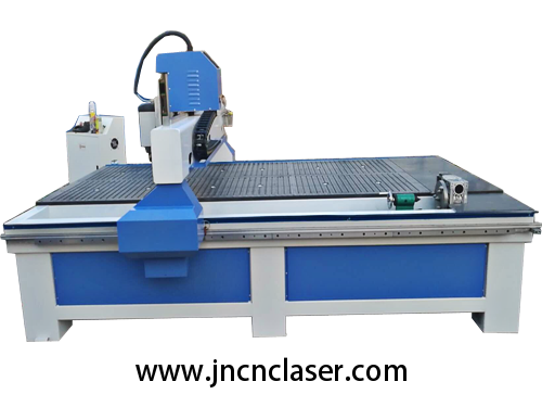 Máquina enrutadora CNC con eje de fijación giratorio
