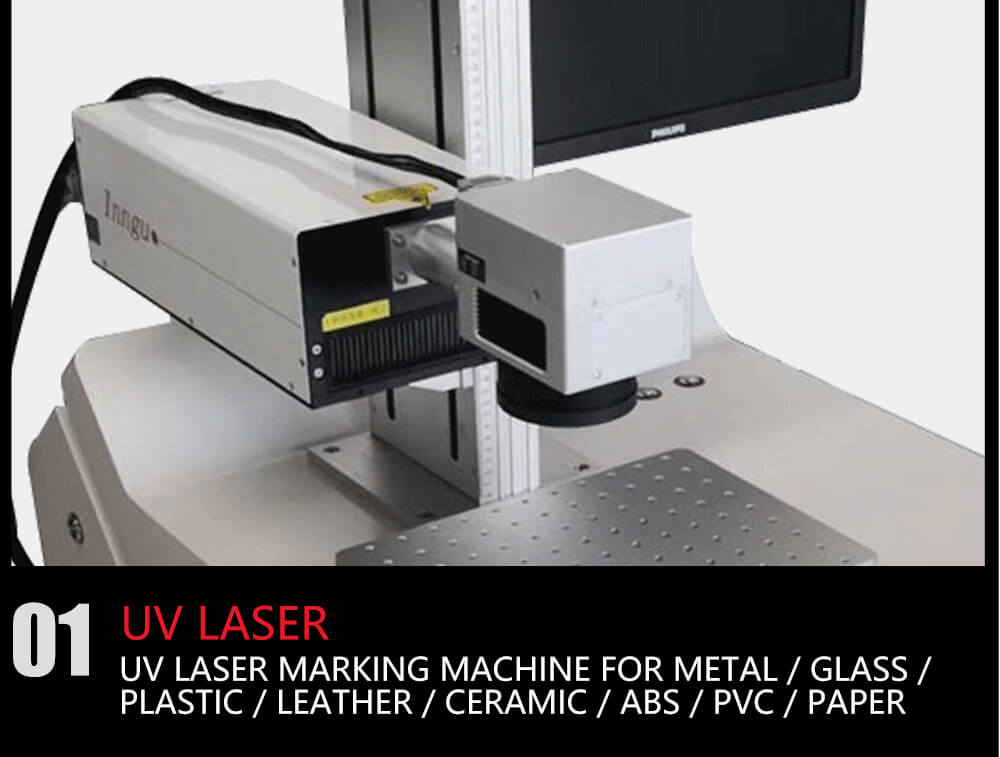  Máquina de marcado láser UV tipo mesa para plástico/cerámica/metal/ABS
